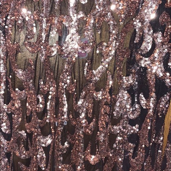 Rose Gold and black sequin duster - Picture 5 of 5